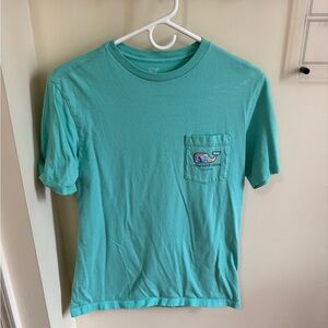 Vineyard Vines Men's Short Sleeve Pocket Tee — Teal